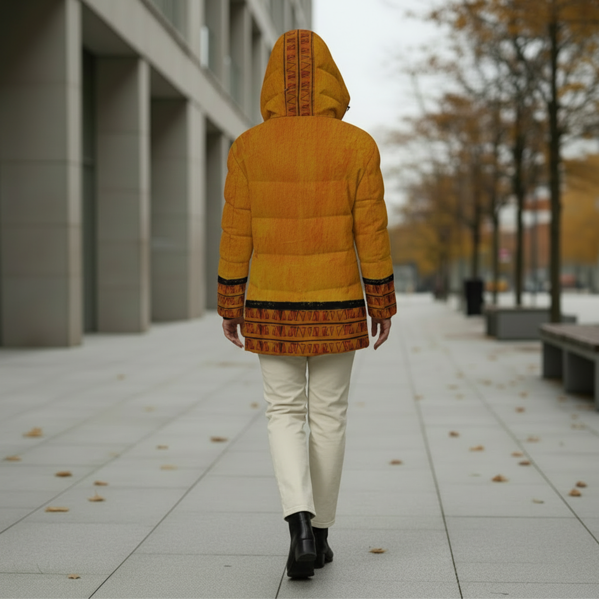 Ghana Ground Puffer Coat | Women's | Kinky Nomad