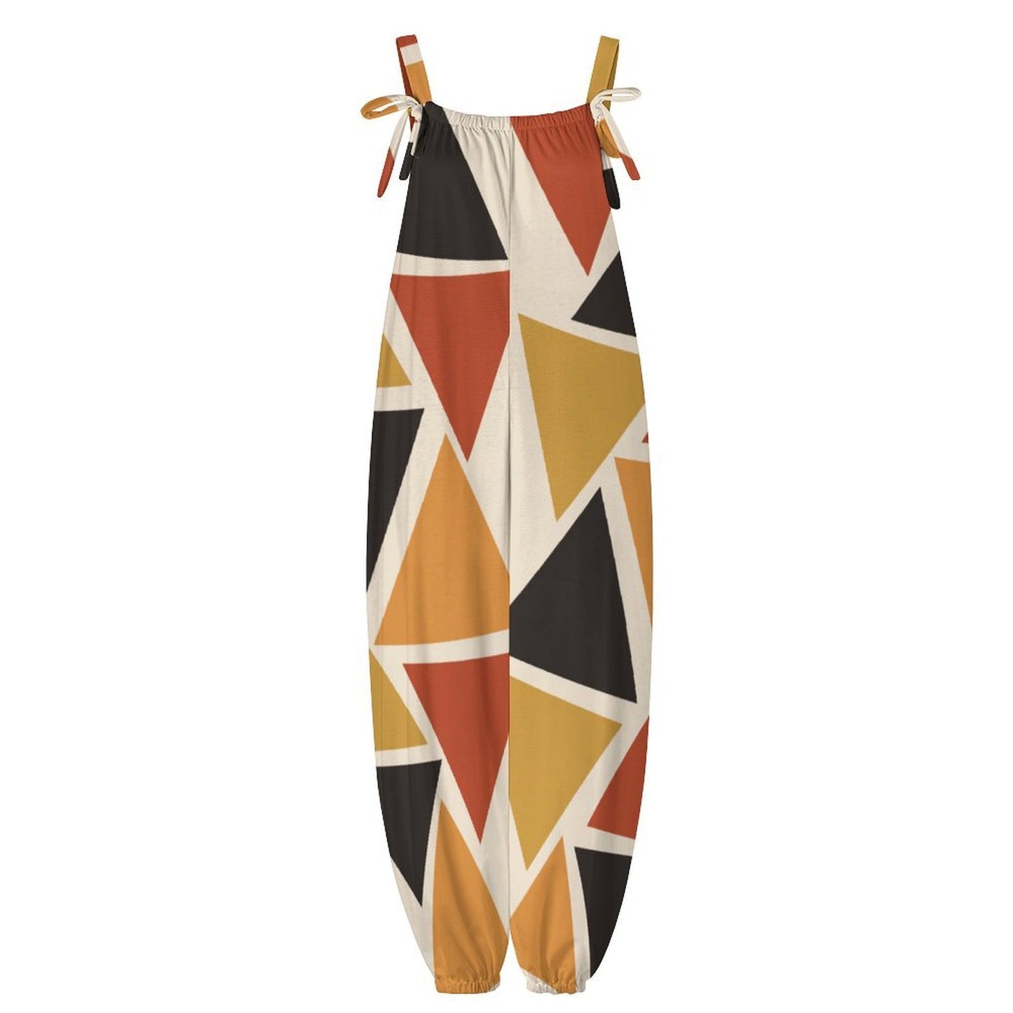 Baggy Harem Jumpsuit | Kemet Angles Ghana Print | Kinky Nomad