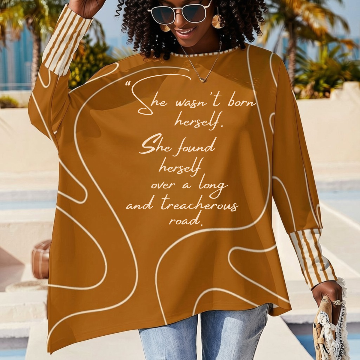 She Found Herself Asymmetric Top | Manifesto Series | Women's | Kinky Nomad