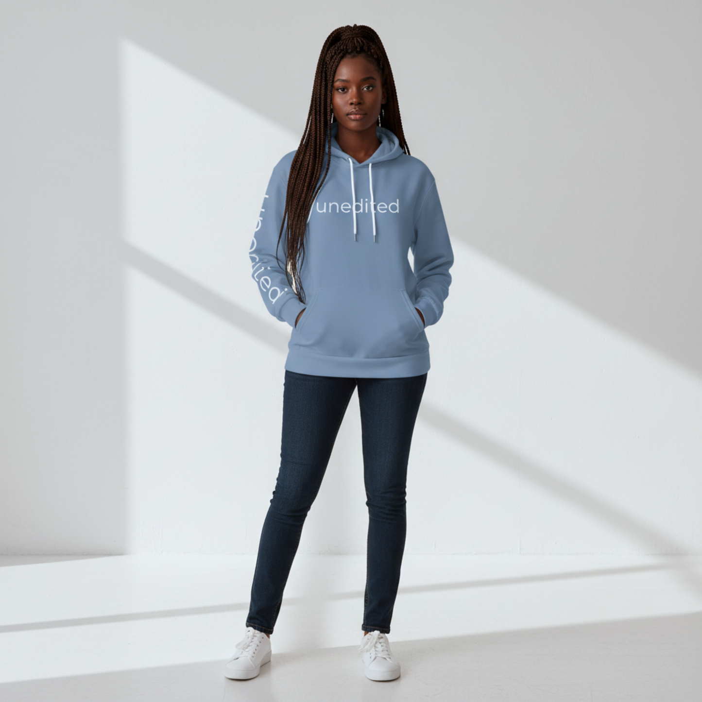 Unedited Hoodie | Minimalist Unisex Hoodie for Authentic Style