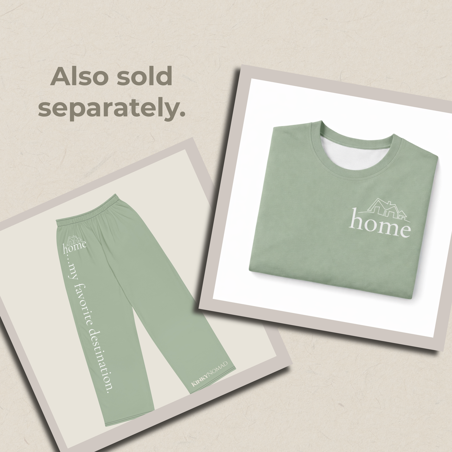 Wild Soul, Calm Home SoftStyles Set | Unisex T-Shirt & Wide-Leg Pant Matching Set
