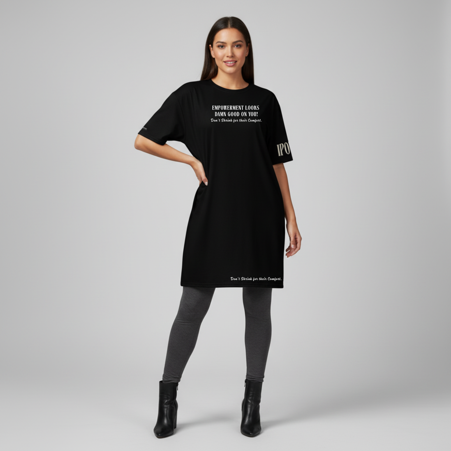 Empowerment Looks Damn Good On You | Oversized T-Shirt Dress
