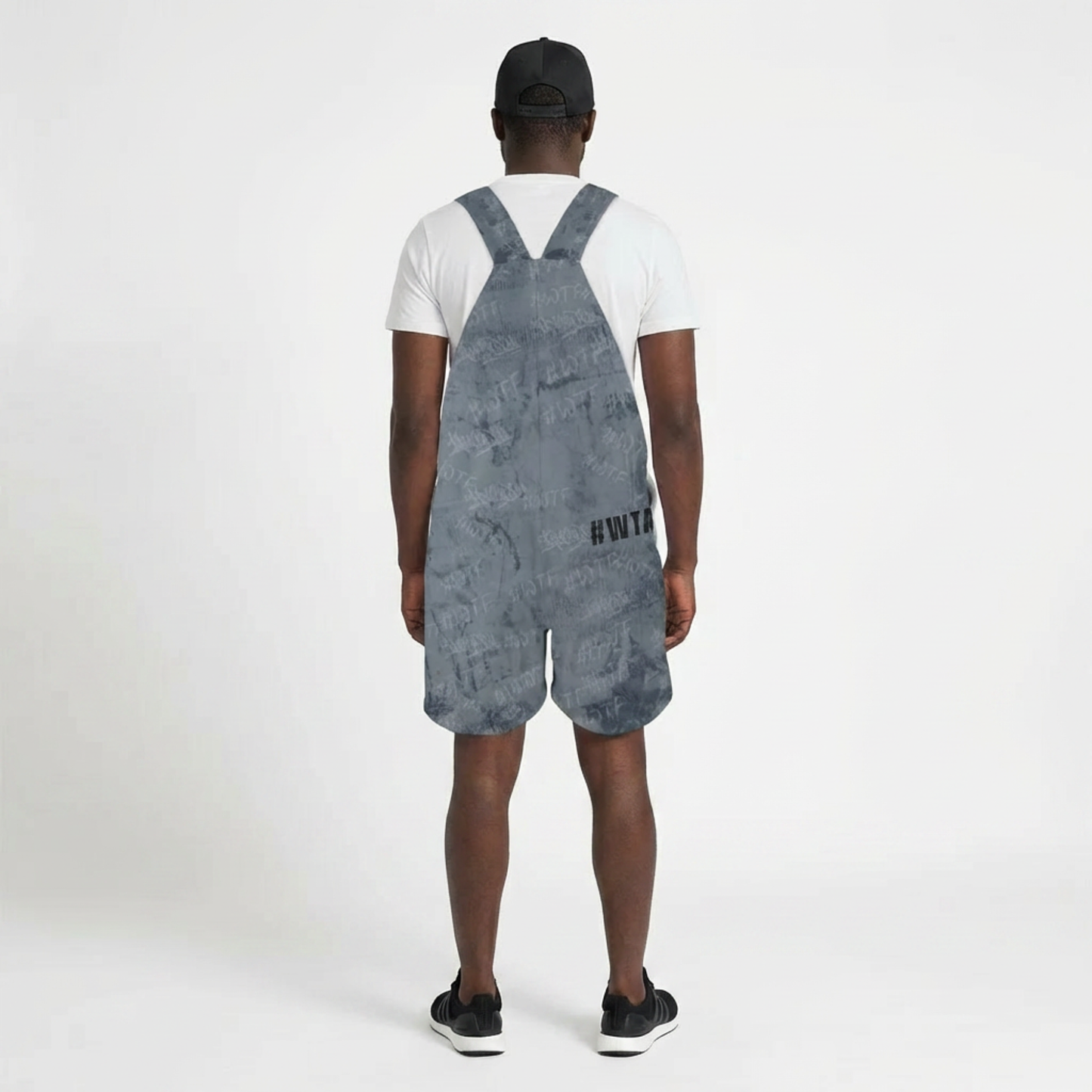 Unisex Graphic Streetwear Overalls | Short Overalls | Adjustable Strap Urban Outfit | WTAF