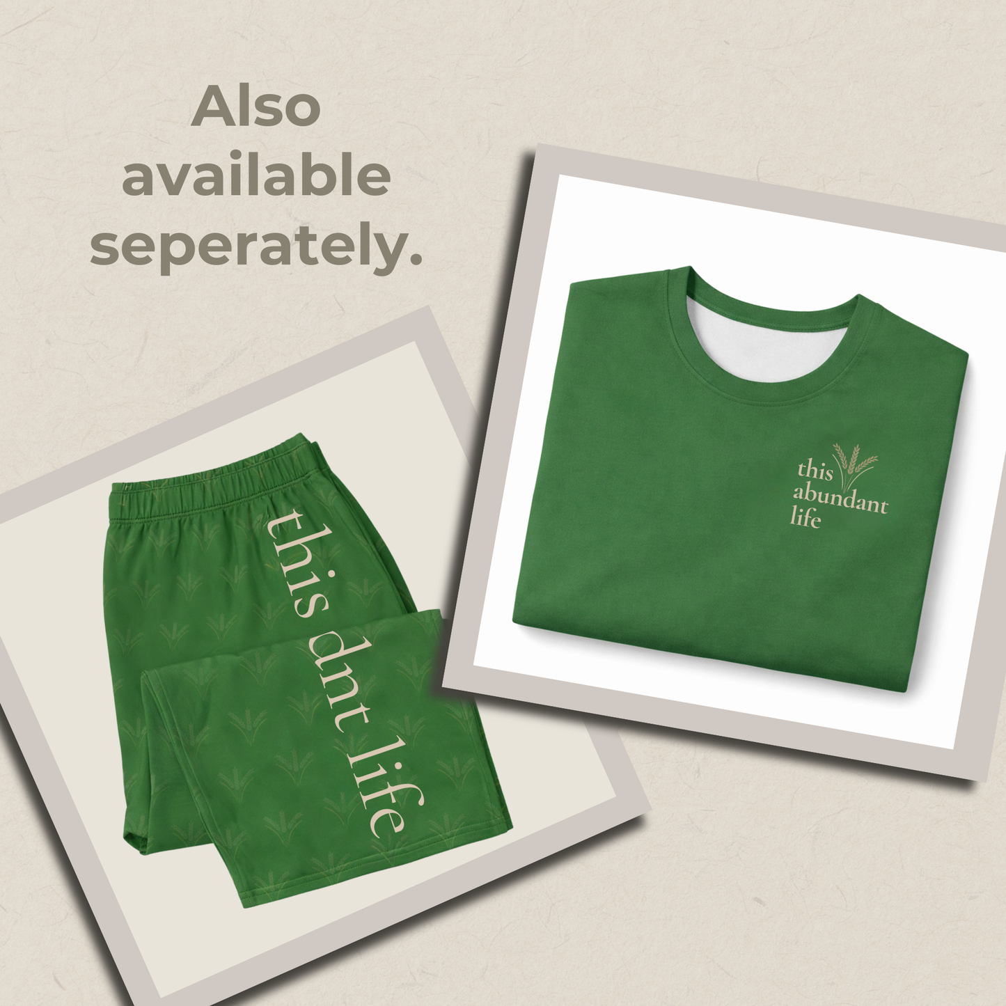 This Abundant Life SoftStyles Set | Unisex T-Shirt & Wide-Leg Pant Matching Set