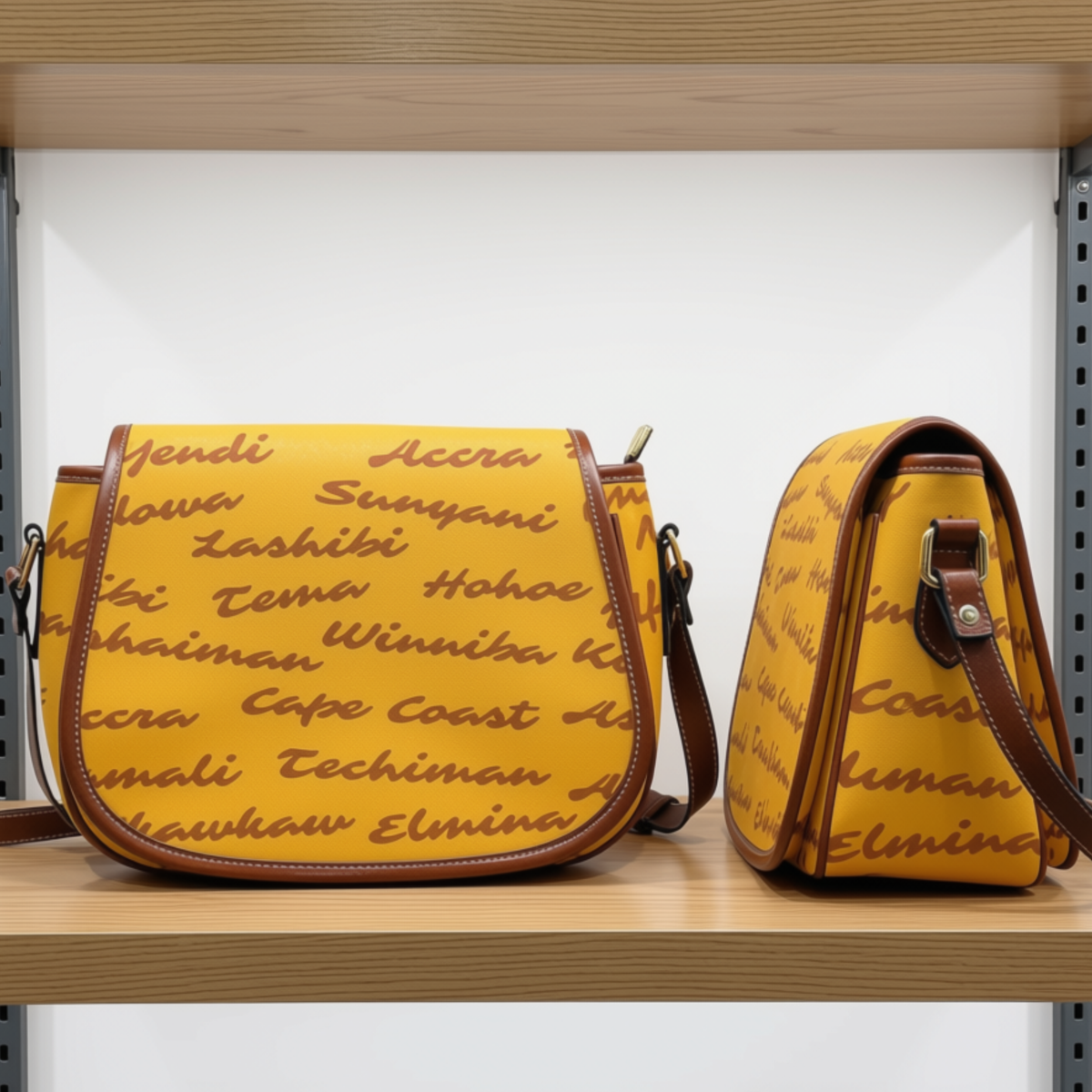 Crossbody Saddle Bag | Angles Savanna Kemet Ghana | Kinky Nomad