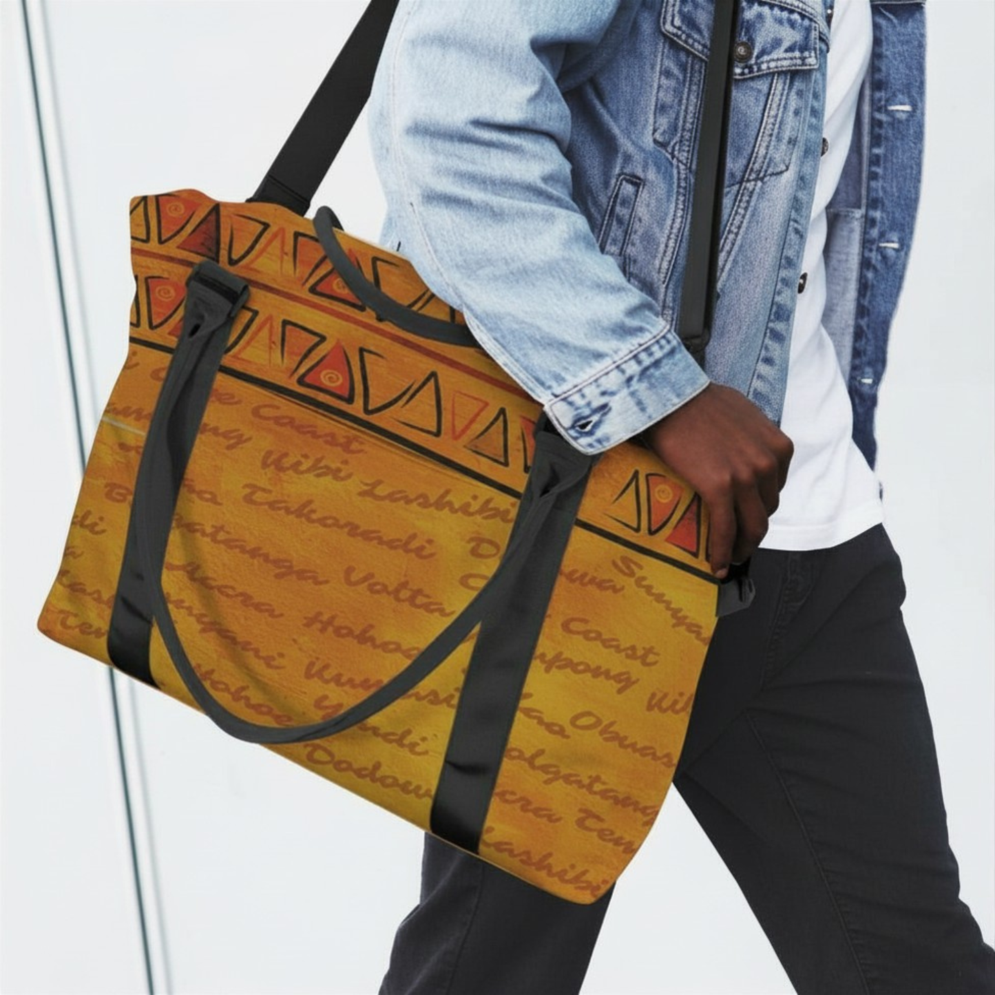 Ghana Print Duffle Bag | African Print Travel Bag | Kinky Nomad