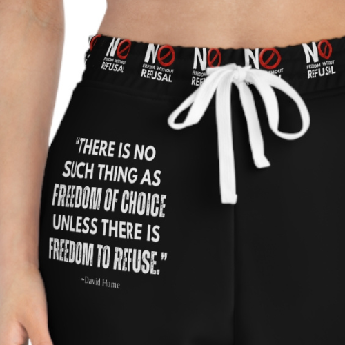 NO FREEDOM Athletic Joggers -BLACK