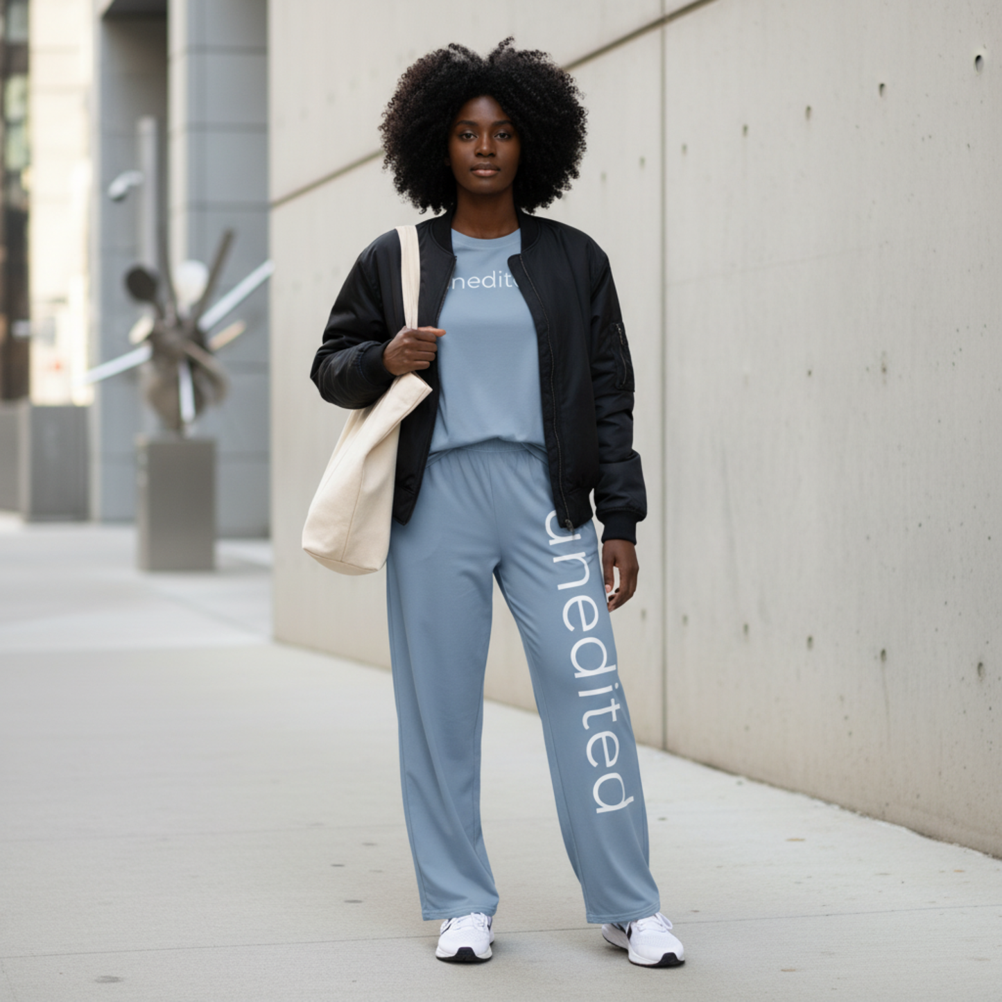 UNEDITED SoftStyles Set | Unisex T-Shirt & Wide-Leg Pant Matching Set