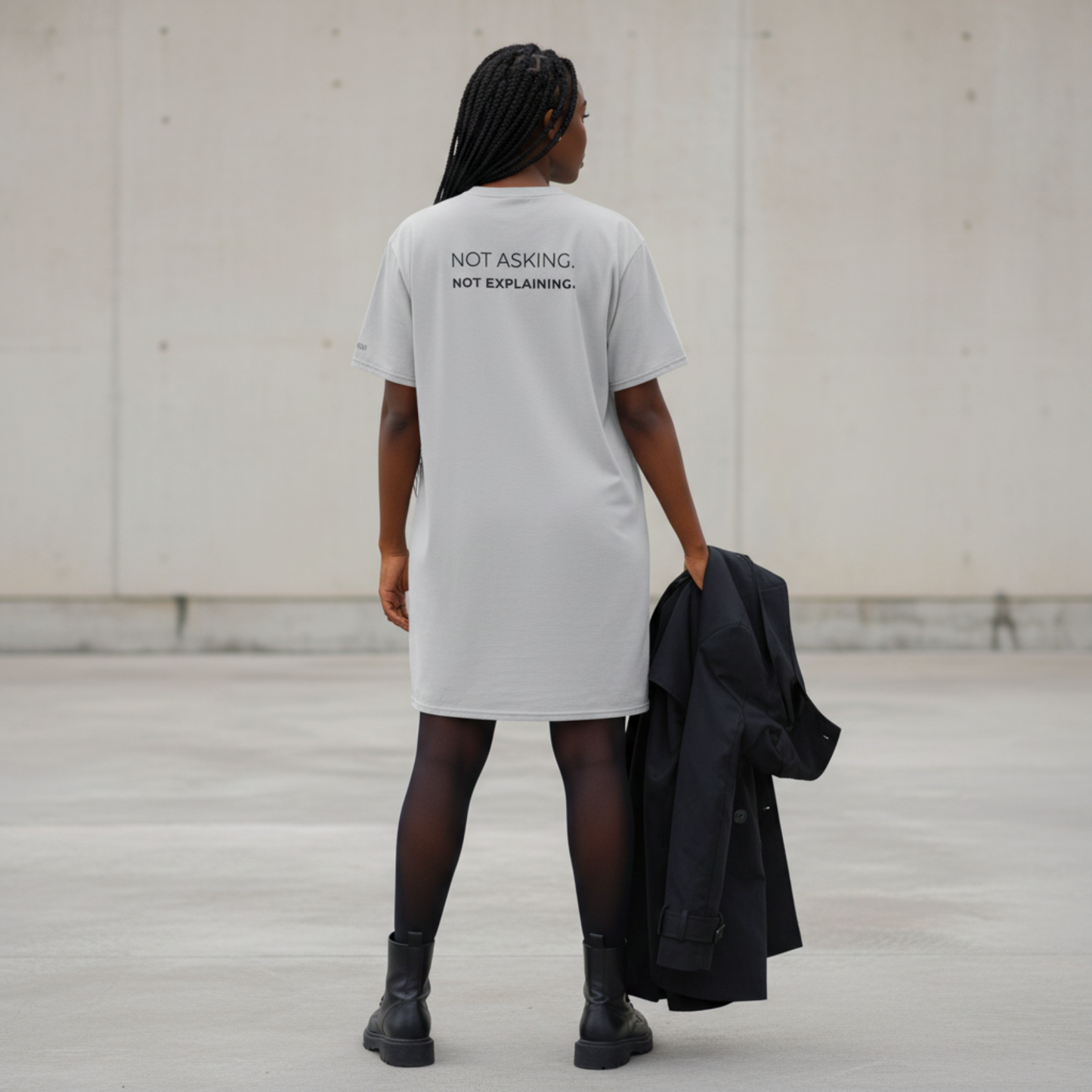 My Body My Rules T-Shirt Dress | Oversized Statement Dress | Kinky Nomad