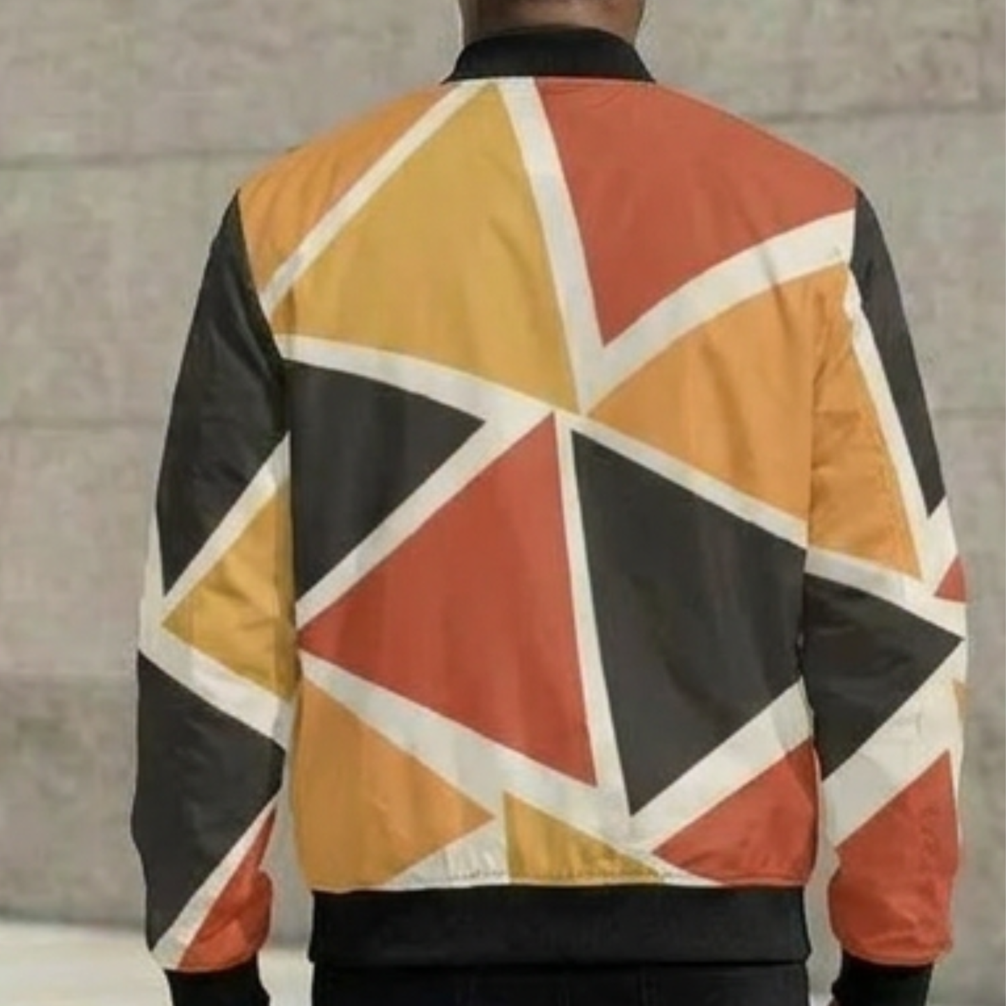 Men's Bomber Jacket | Angles Bogolan Ghana Kemet | Kinky Nomad