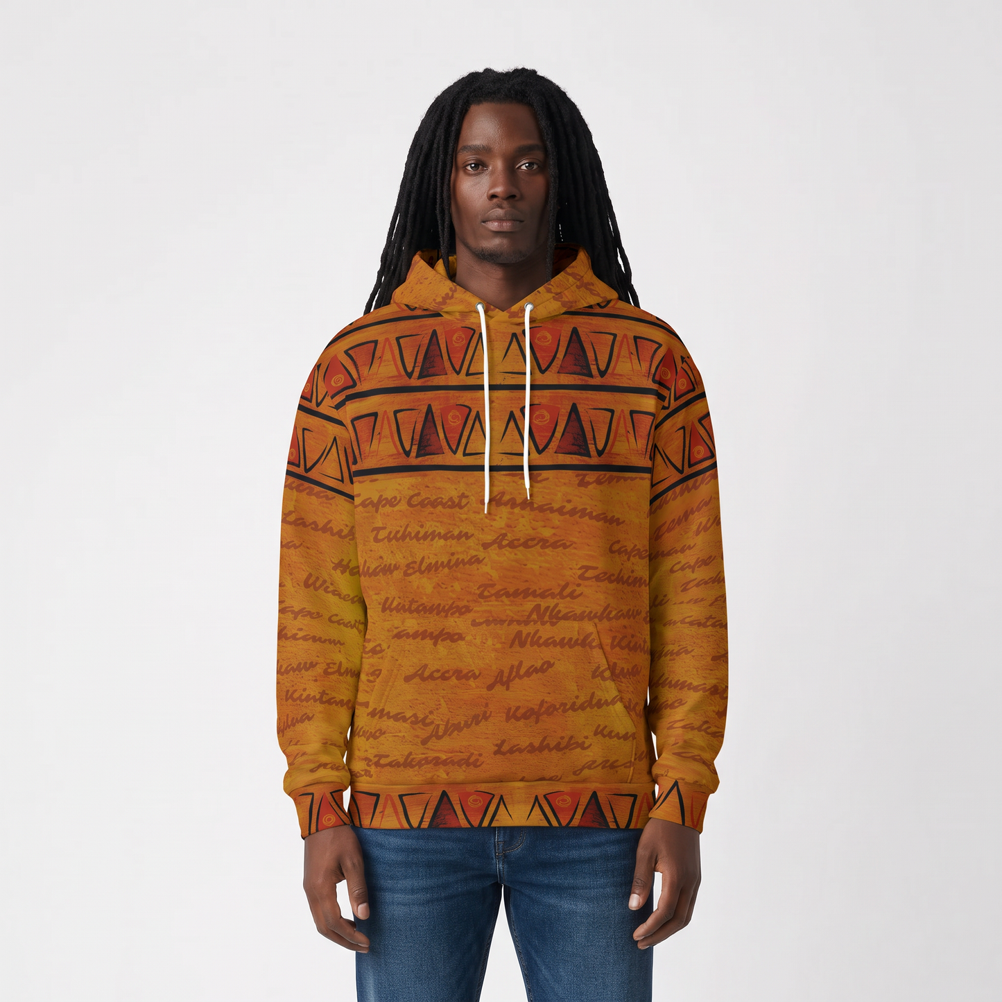 All Roads Lead to Ghana Hoodie | ALTG Series | Unisex | Kinky Nomad