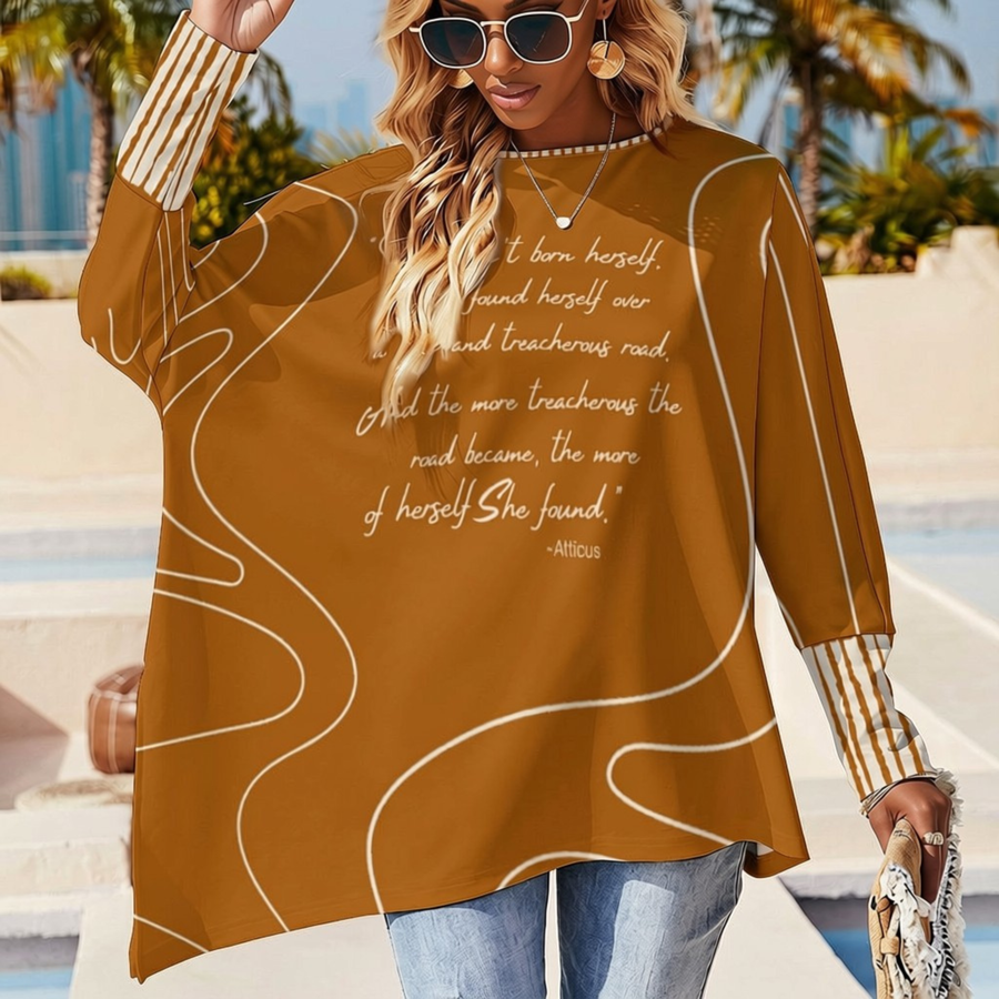 She Found Herself Asymmetric Top | Manifesto Series | Women's | Kinky Nomad