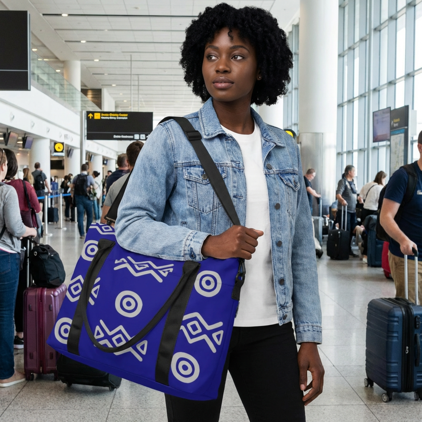 Savanna Indigo Duffle Bag – Large Capacity Travel & Weekend Bag