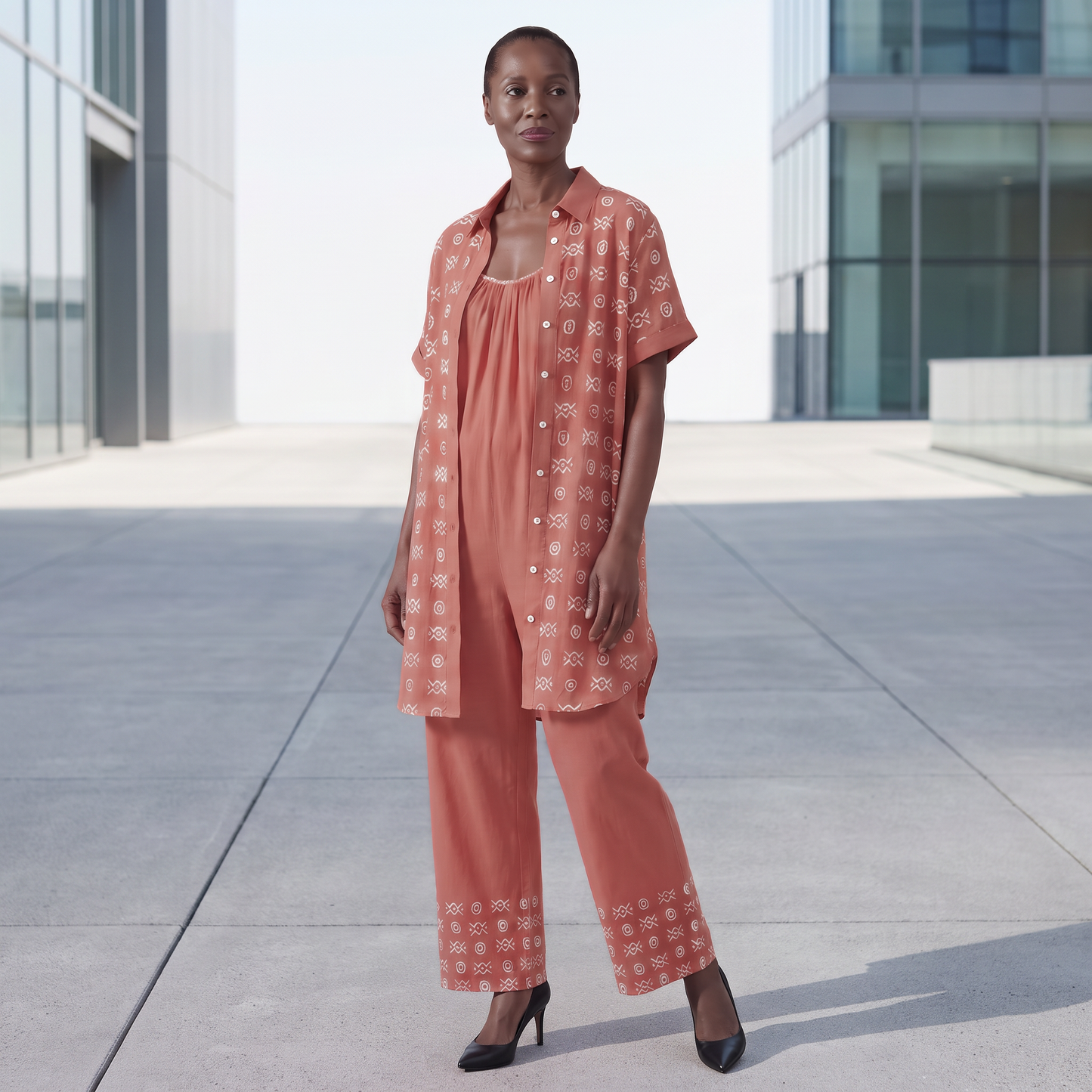 Savanna Earth Bundle | Shirt Dress + Jumpsuit | Kinky Nomad