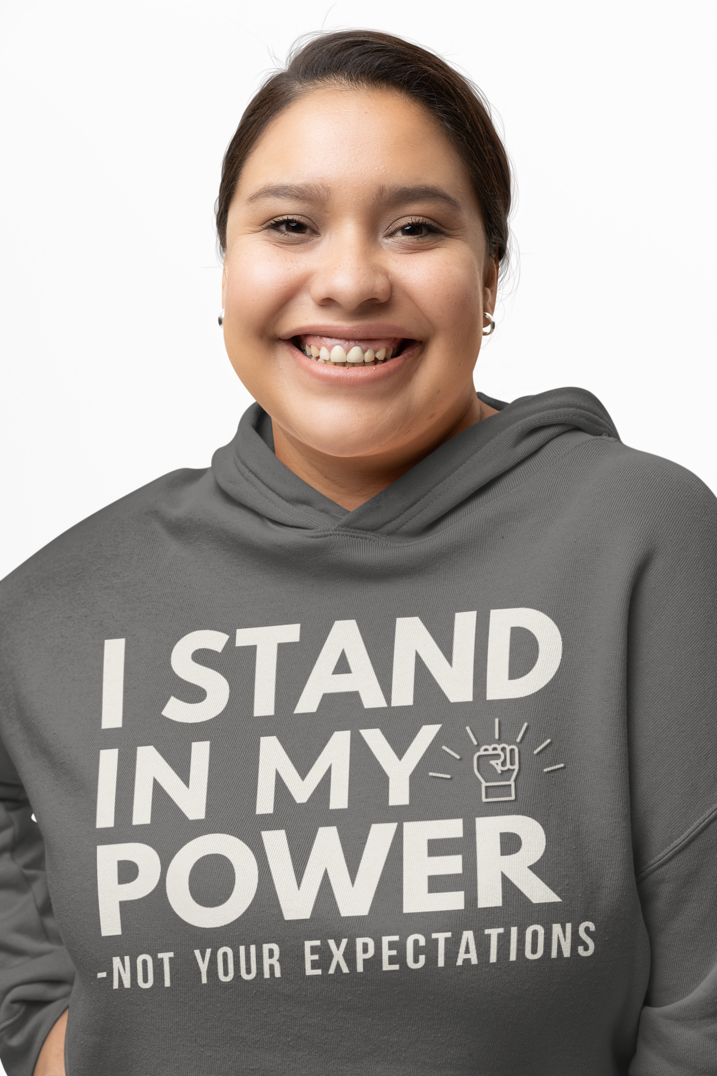 I Stand In My Power Cropped Hoodie – Empowerment Statement Sweatshirt
