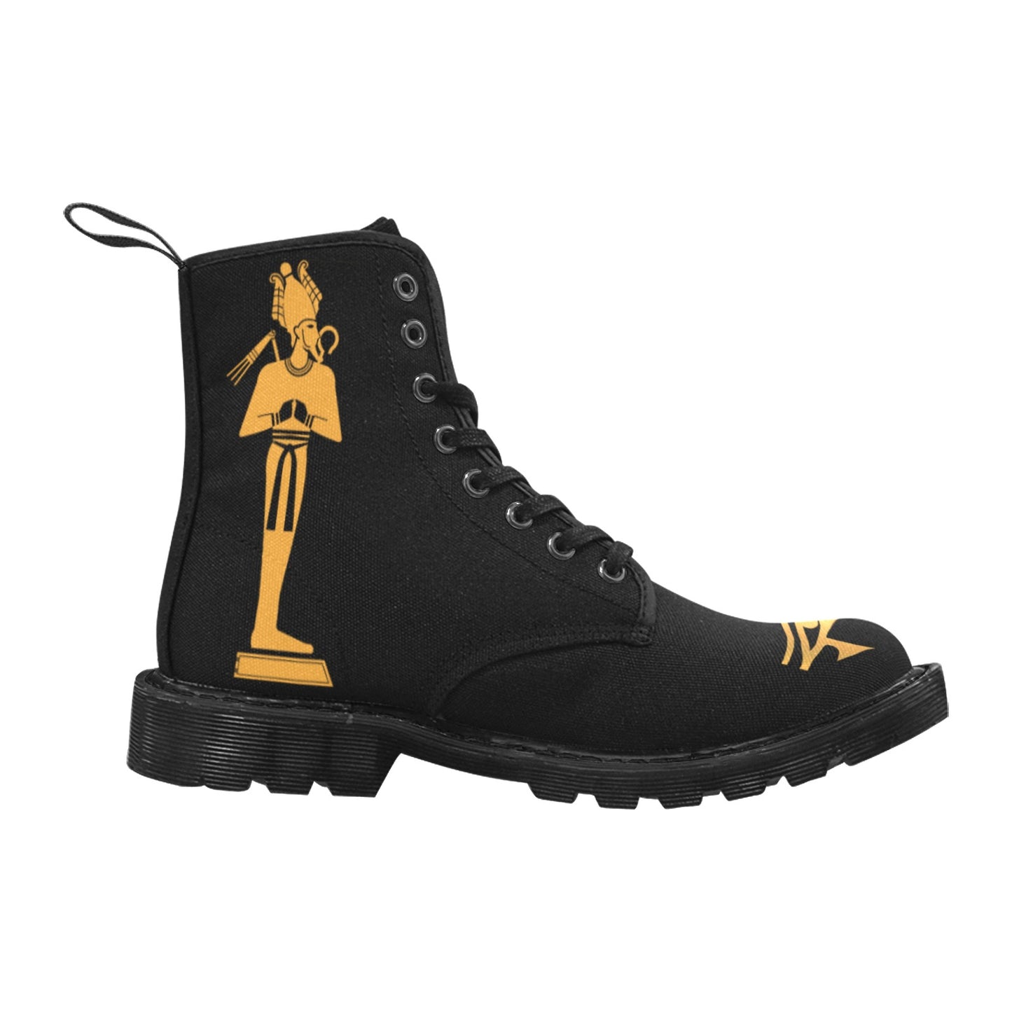 Isis & Osiris Martin Boots | Kemet Series | Black & Gold | Kinky Nomad