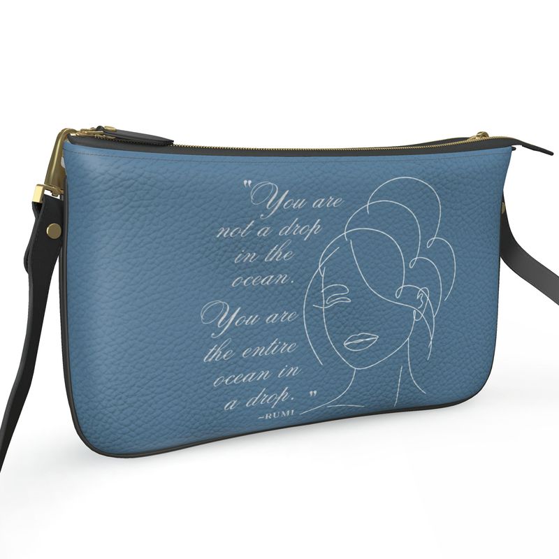 The Entire Ocean Designer Double Zip Pouchette