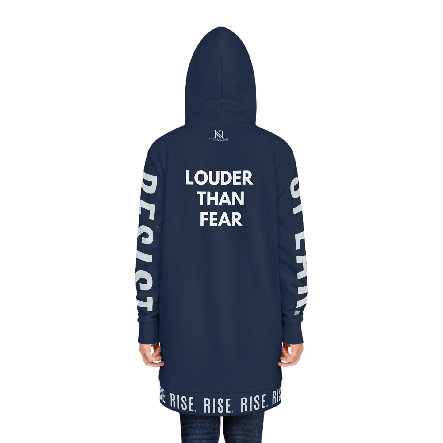 Louder Than Fear Women’s Hoodie Dress – Speak, Resist, Rise Statement Apparel