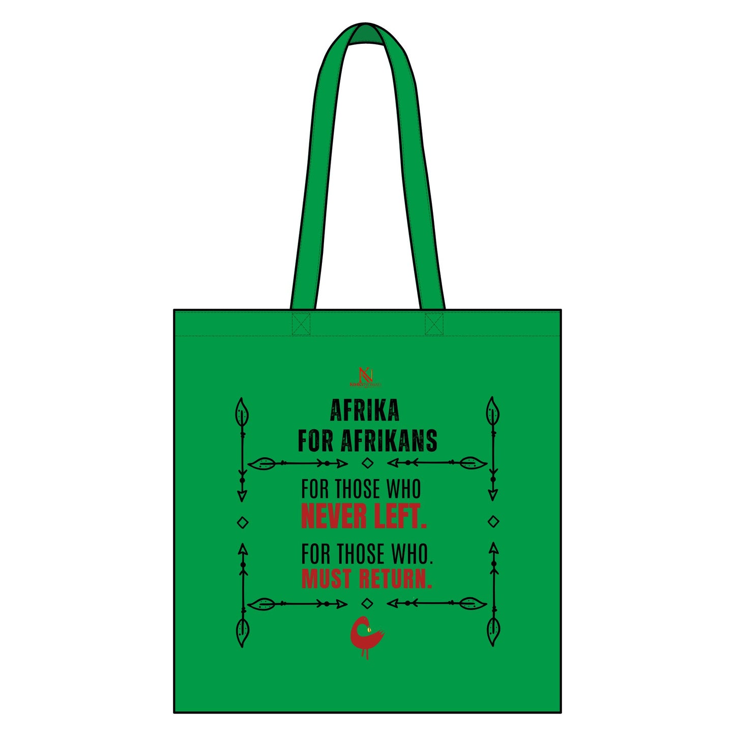 Afrika for Afrikans Tote Bag | Empowerment Quote Reusable Cotton Canvas Tote by Kinky Nomad