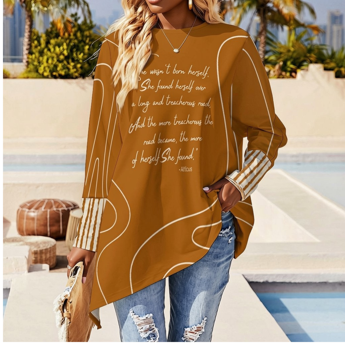 She Found Herself Asymmetric Top | Manifesto Series | Women's | Kinky Nomad