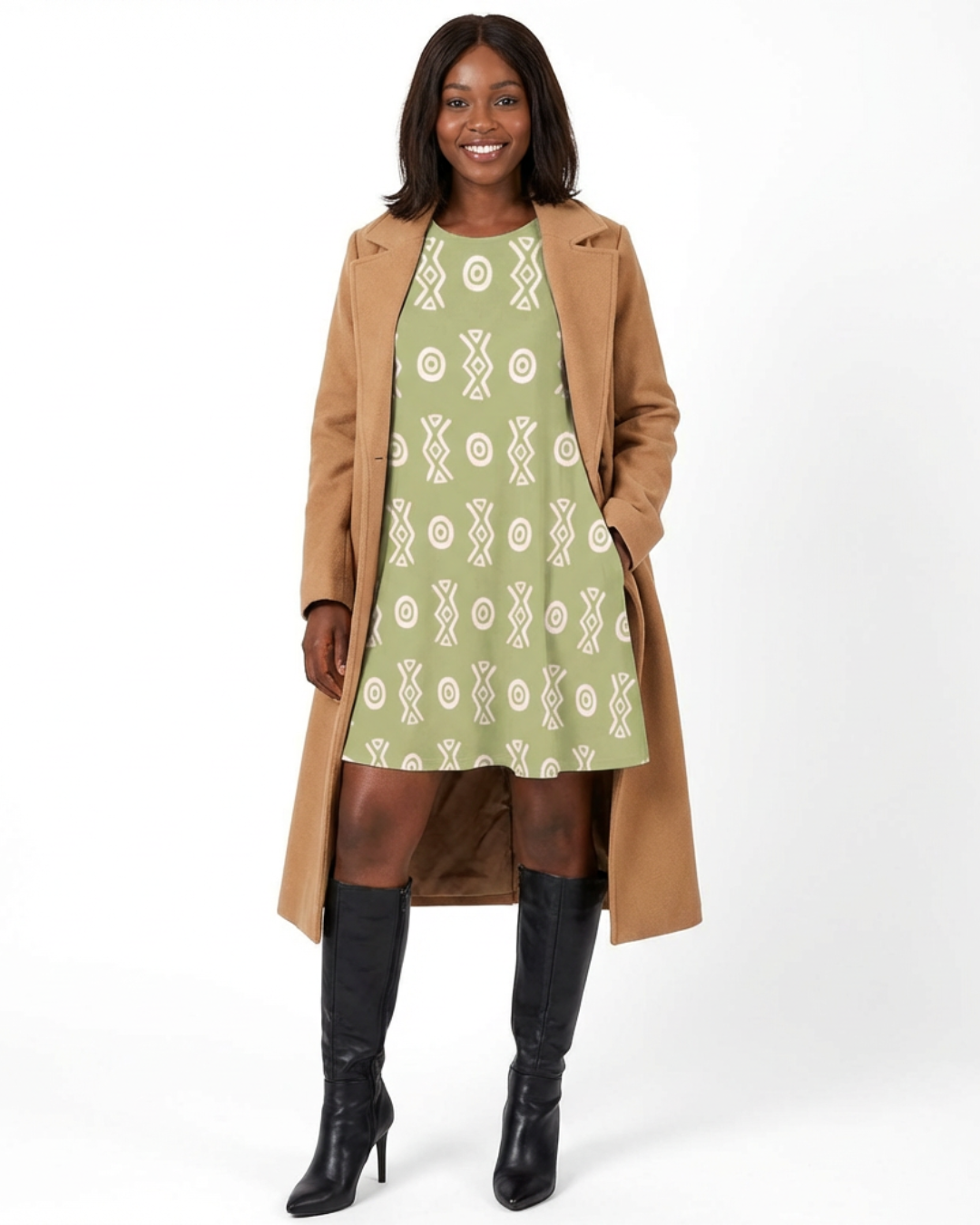 Savanna Moss A-Line Pocket Dress | Sleeveless Boho Summer Dress – Kinky Nomad