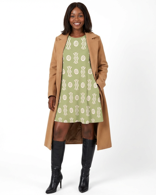 Savanna Moss A-Line Pocket Dress | Sleeveless Boho Summer Dress – Kinky Nomad