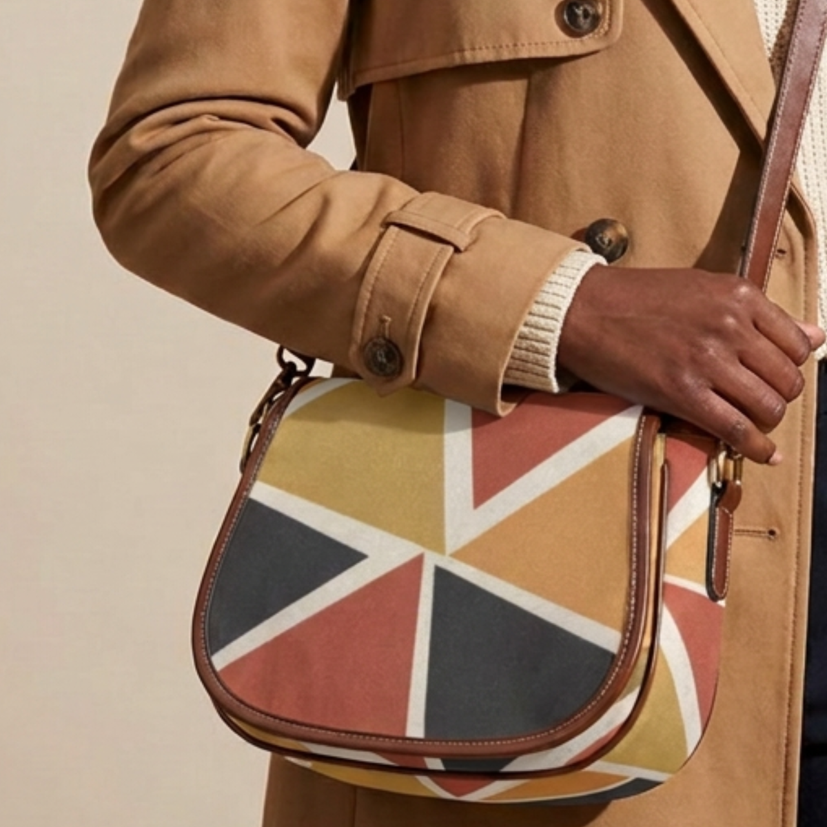 Crossbody Saddle Bag | Angles Savanna Kemet Ghana | Kinky Nomad