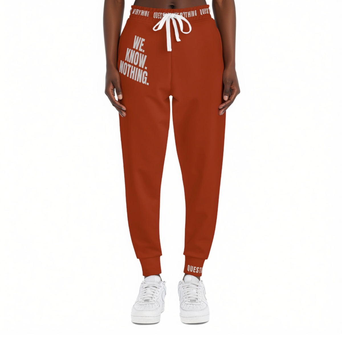 We Know Nothing Joggers | Manifesto Series | Unisex | Kinky Nomad
