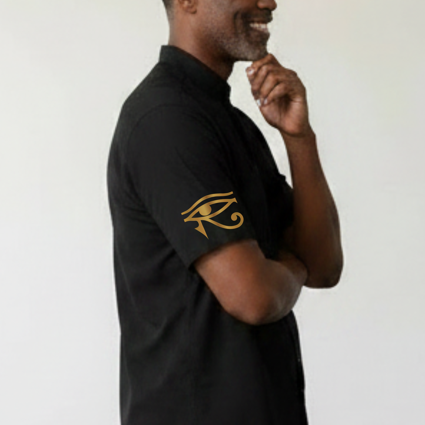 Osiris Shirt | Men's Egyptian God High Collar Shirt | Kemet Collection | Kinky Nomad