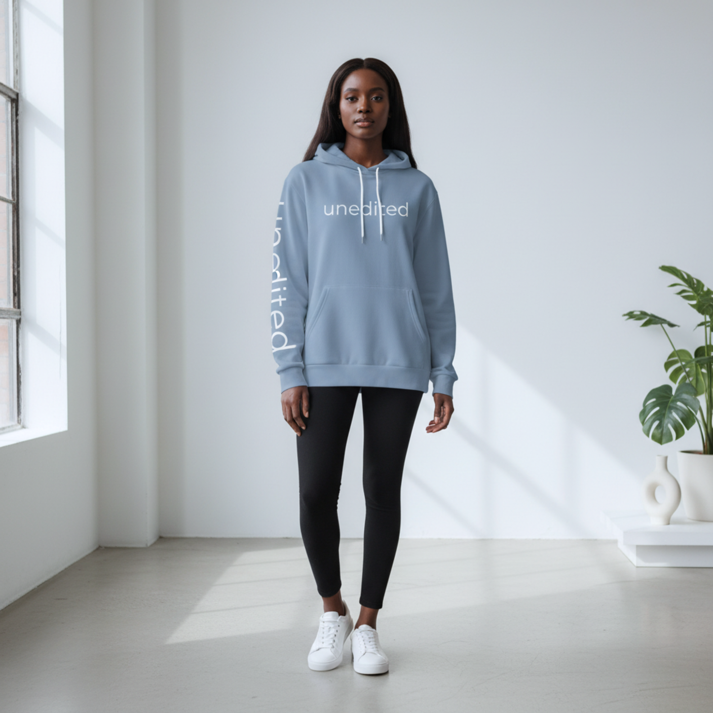 Unedited Hoodie | Minimalist Unisex Hoodie for Authentic Style