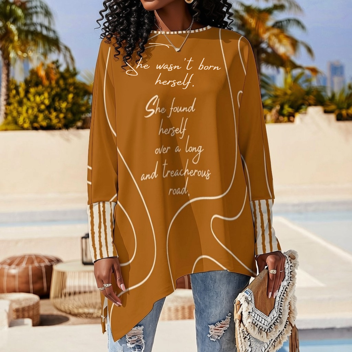She Found Herself Asymmetric Top | Manifesto Series | Women's | Kinky Nomad