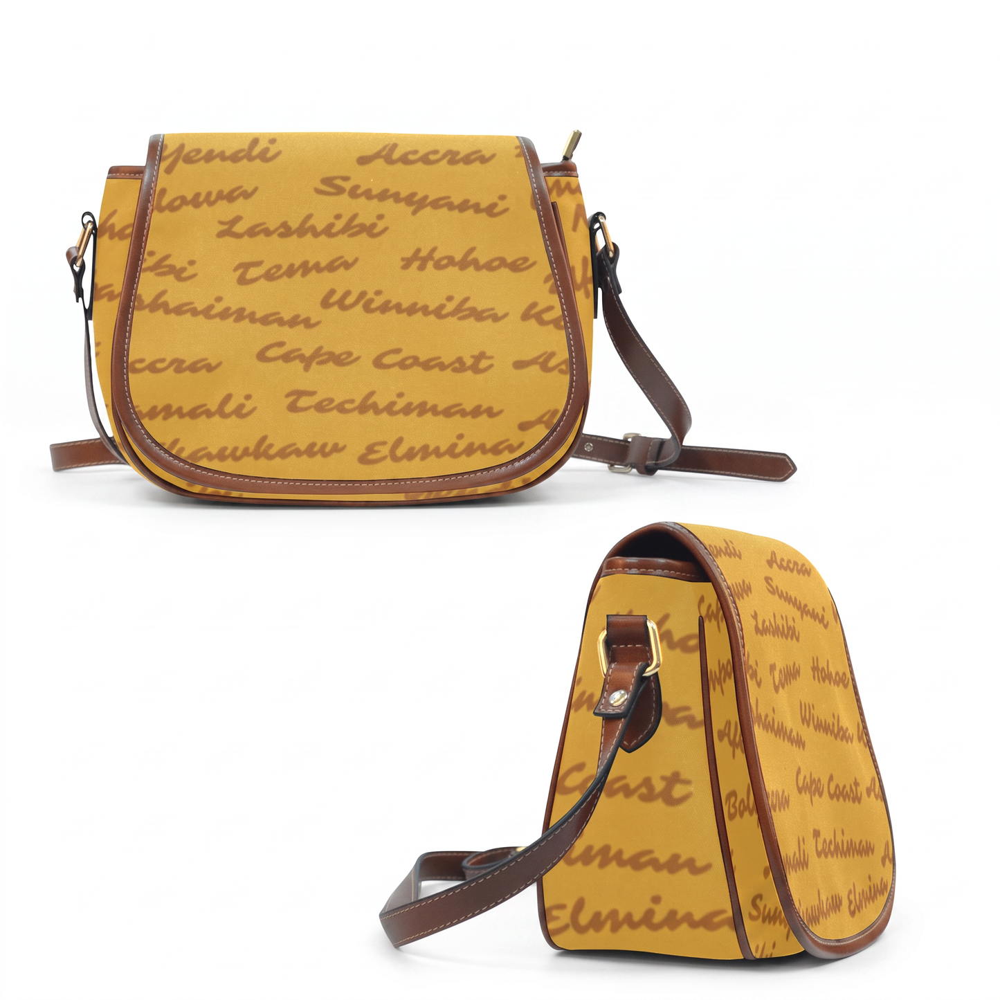 Crossbody Saddle Bag | Angles Savanna Kemet Ghana | Kinky Nomad