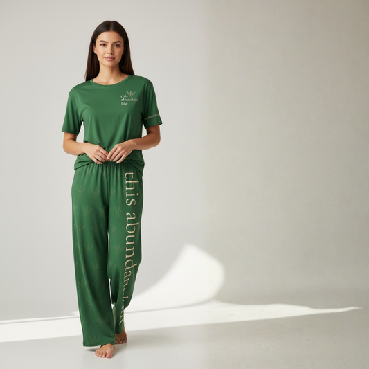 This Abundant Life SoftStyles Set | Unisex T-Shirt & Wide-Leg Pant Matching Set