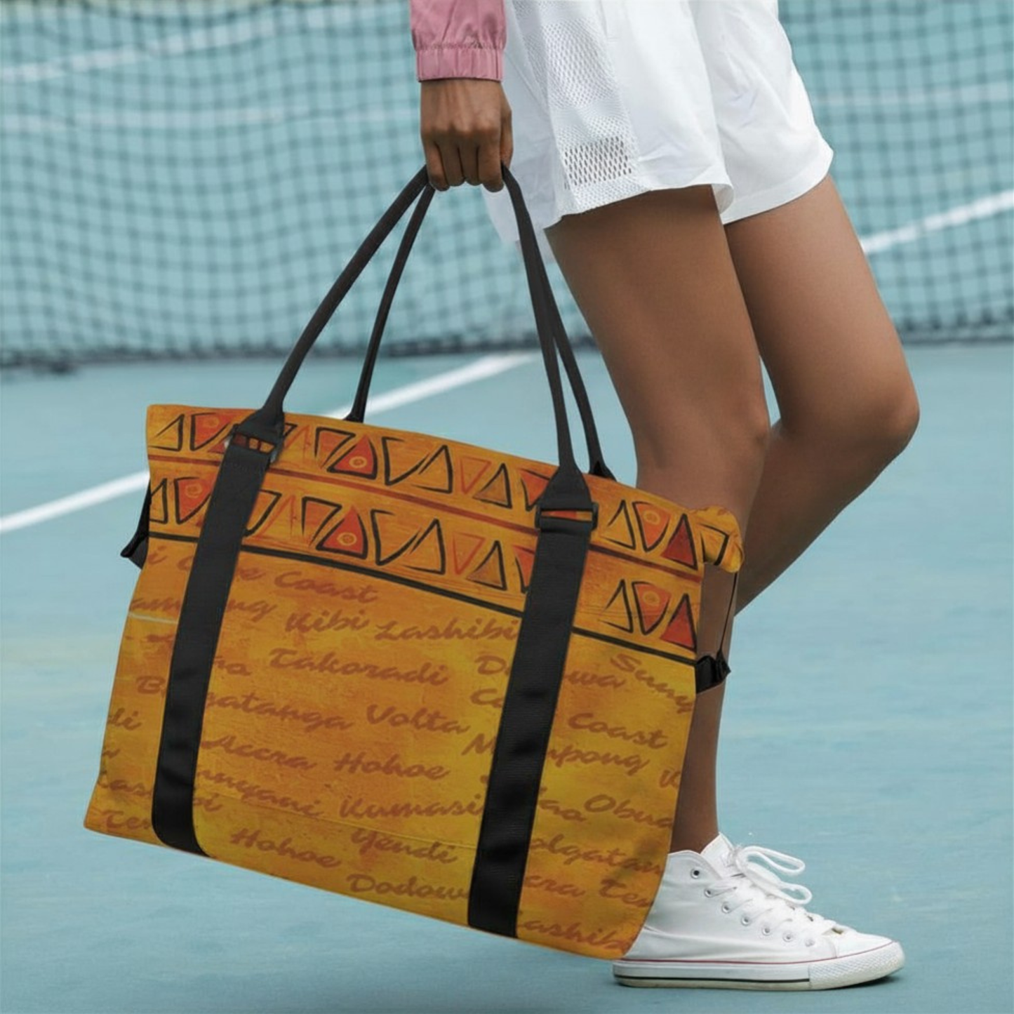 Ghana Print Duffle Bag | African Print Travel Bag | Kinky Nomad