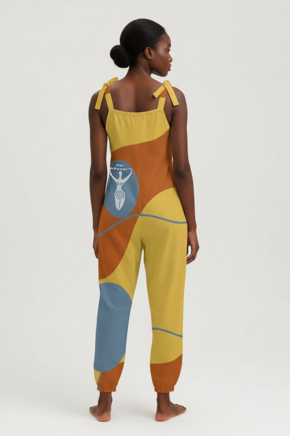 Her Power Goddess Mod  Baggy Suspender Jumpsuit