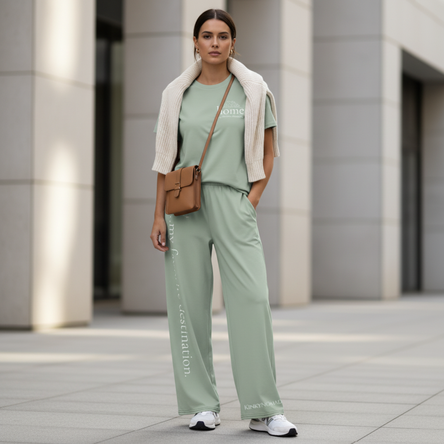 Wild Soul, Calm Home SoftStyles Set | Unisex T-Shirt & Wide-Leg Pant Matching Set