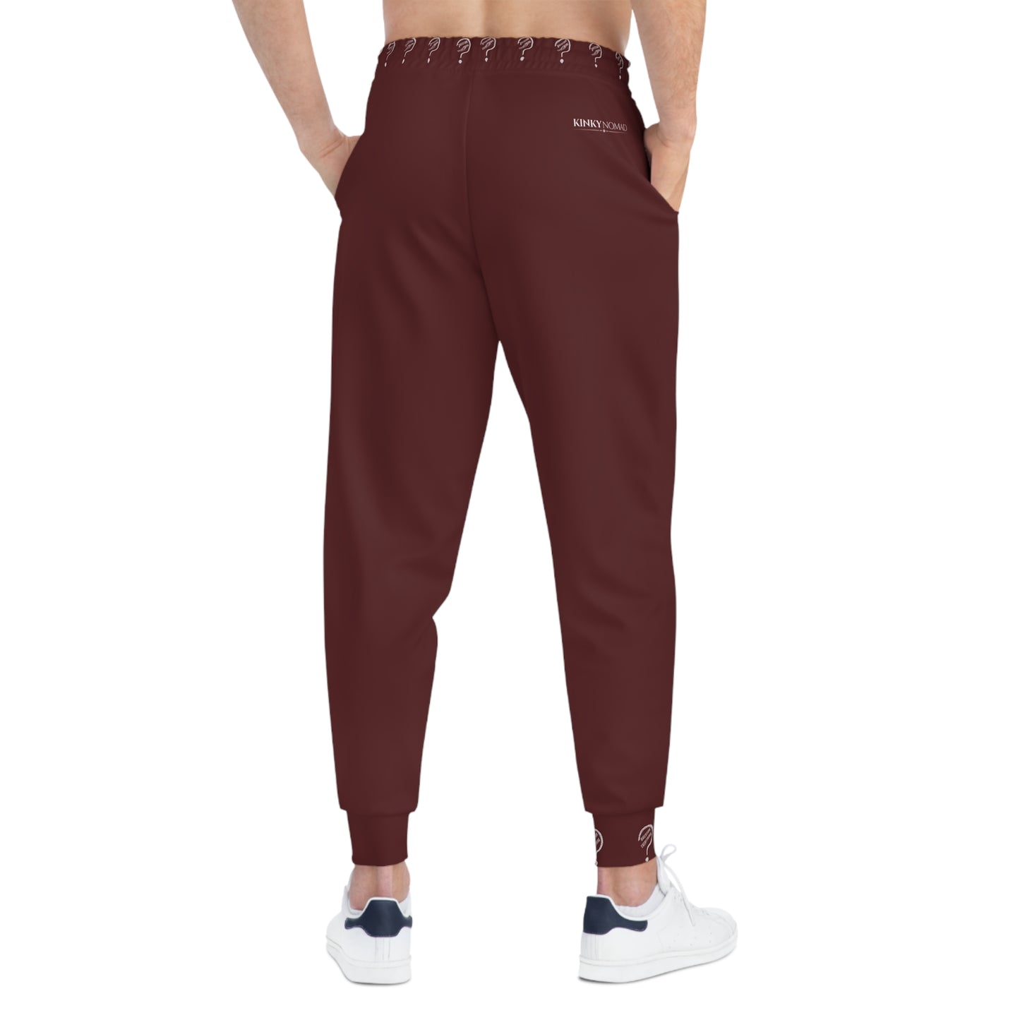 We Know Nothing Athletic Joggers -Maroon