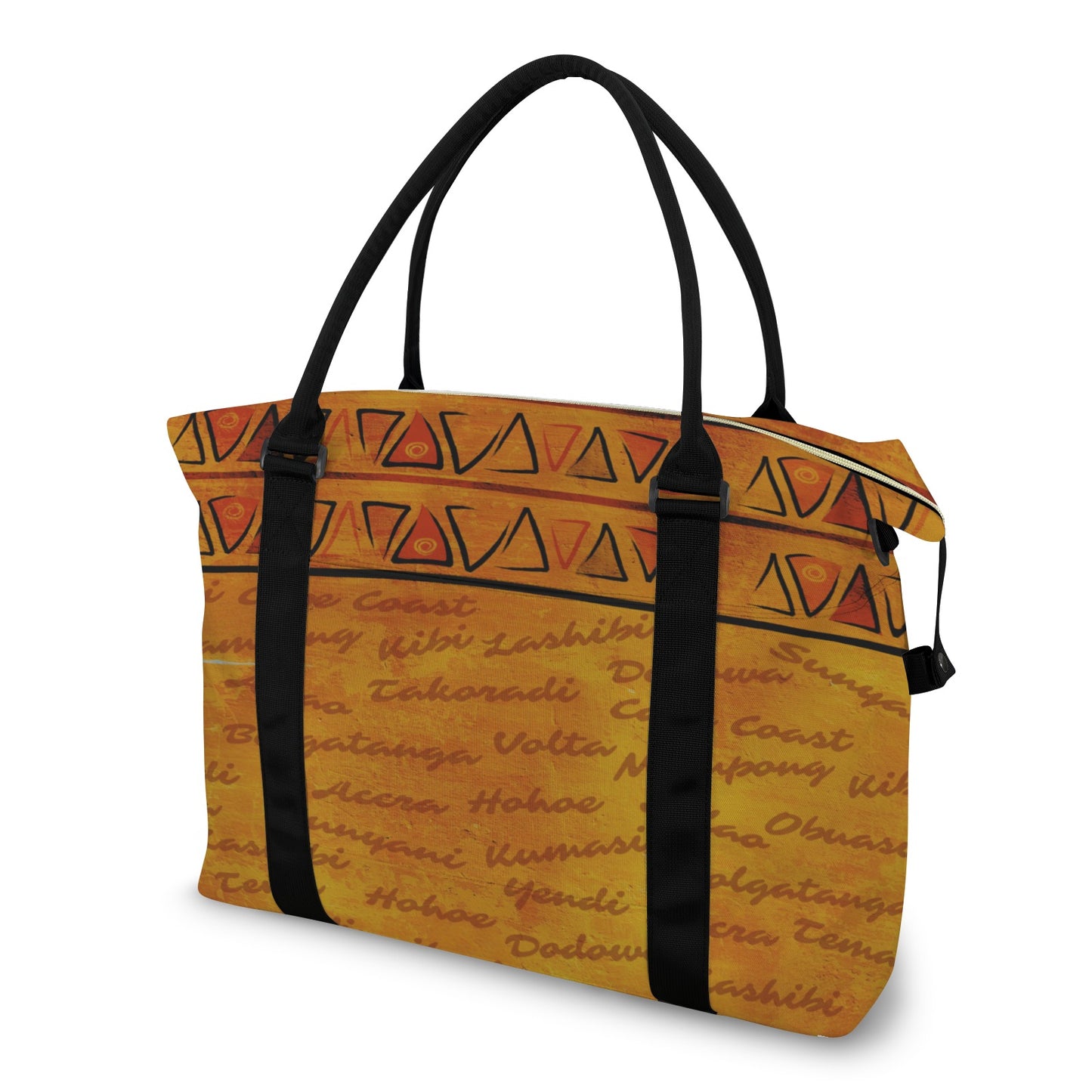 Ghana Print Duffle Bag | African Print Travel Bag | Kinky Nomad