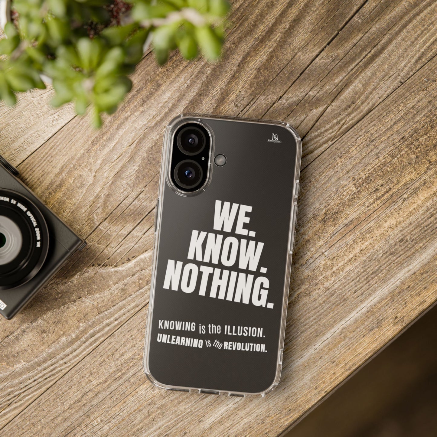 Empowerment Clear Phone Case – Slim Protective Cover for iPhone & Samsung (5 Designs)