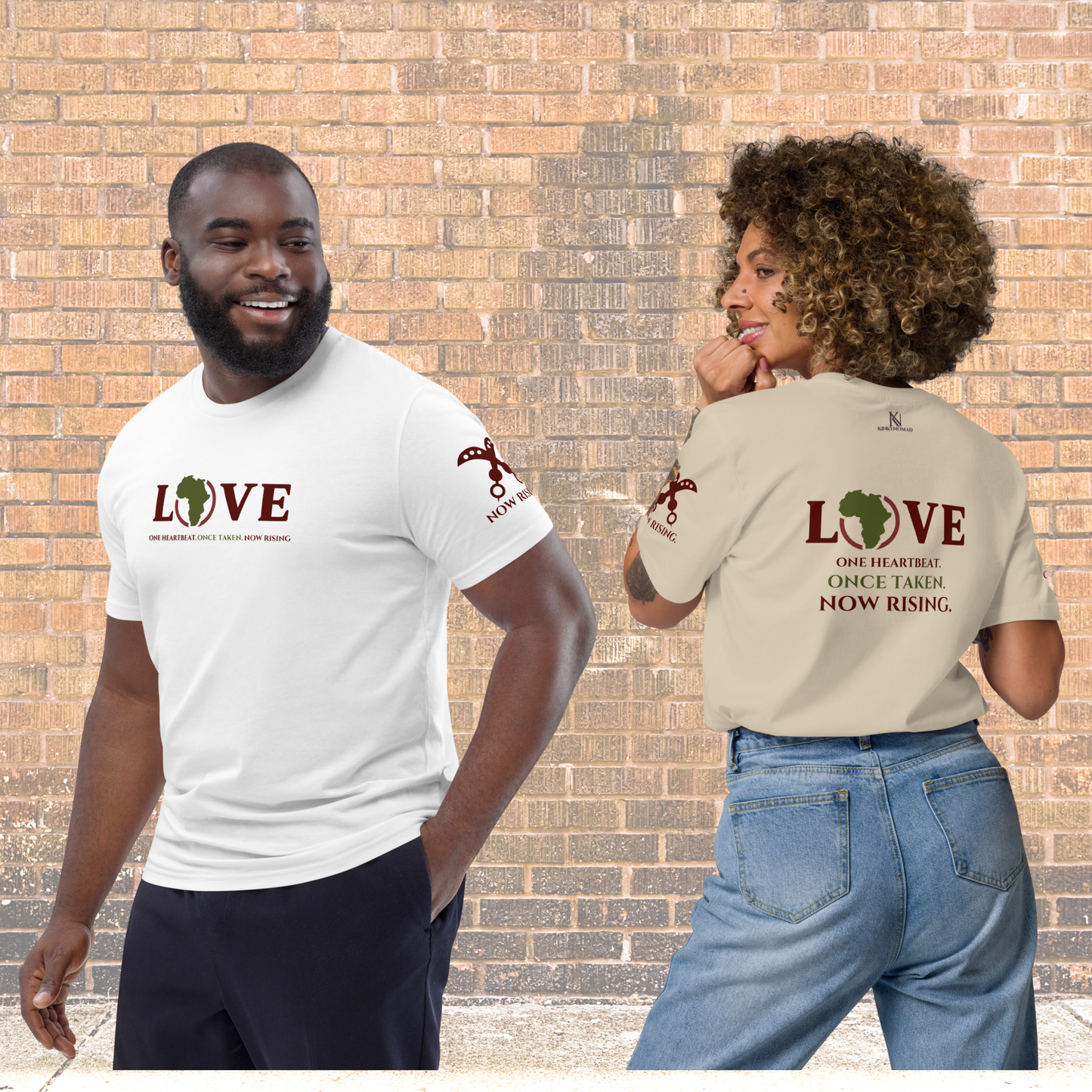 LOVE AFRICA - Organic Cotton T-Shirt – Eco-Friendly Unisex Tee | Africa-Inspired Statement Shirt