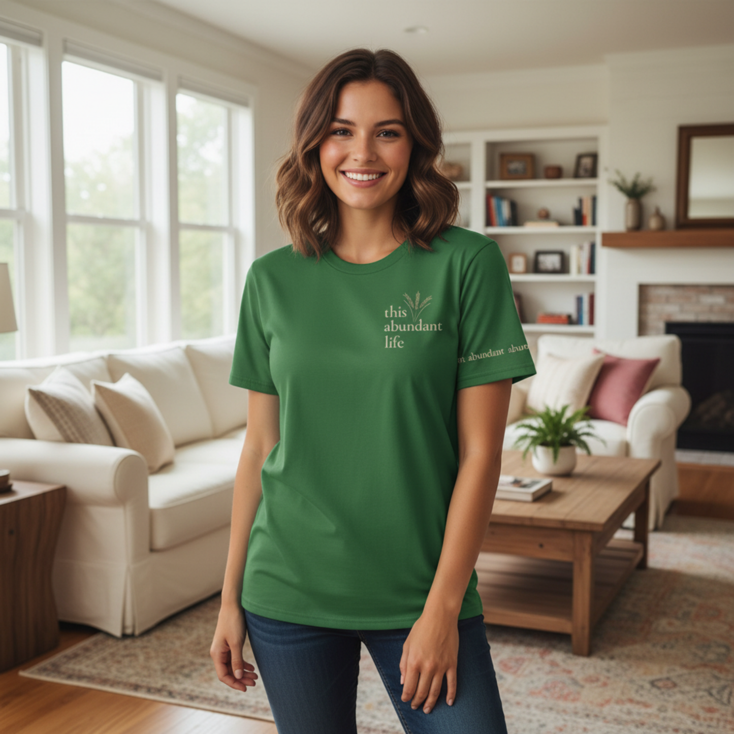 This Abundant Life Cotton Tee | Structured Midweight T-Shirt | Kinky Nomad