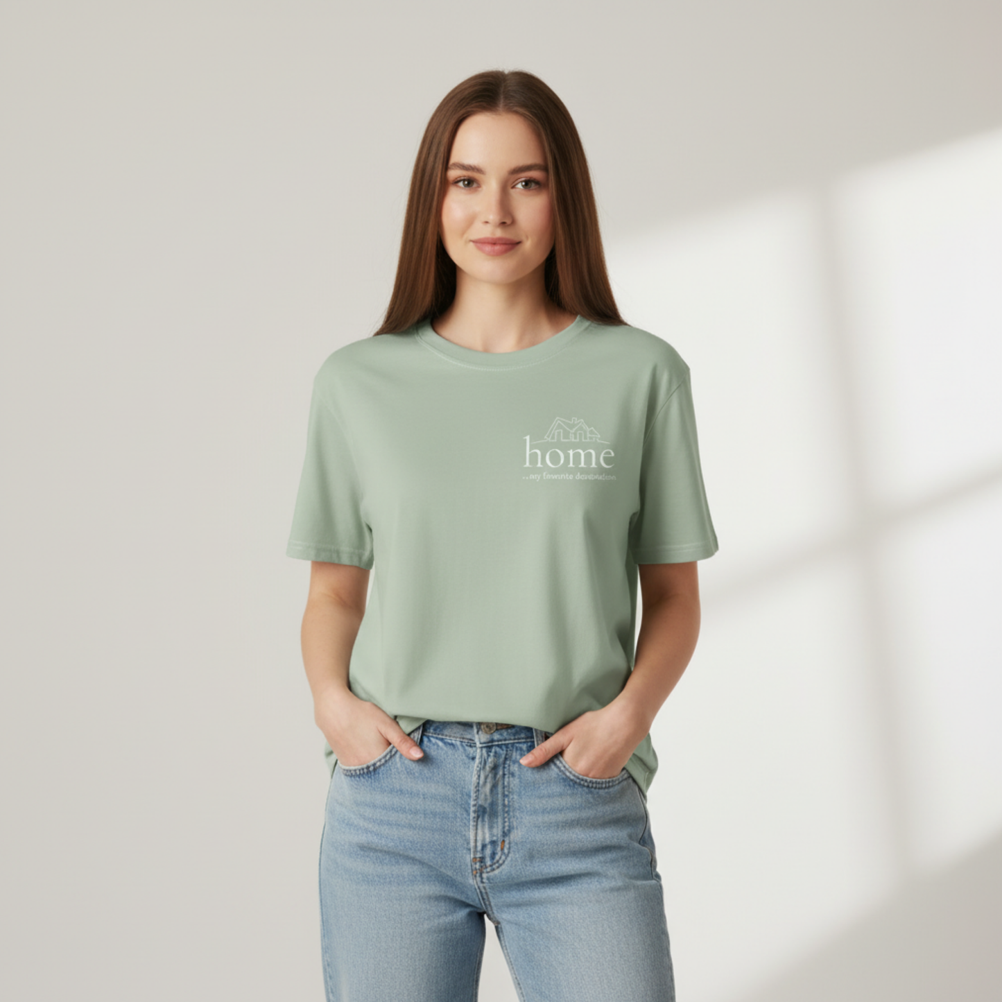 Home Is My Favorite Destination Cotton T-Shirt | Minimalist Unisex Tee