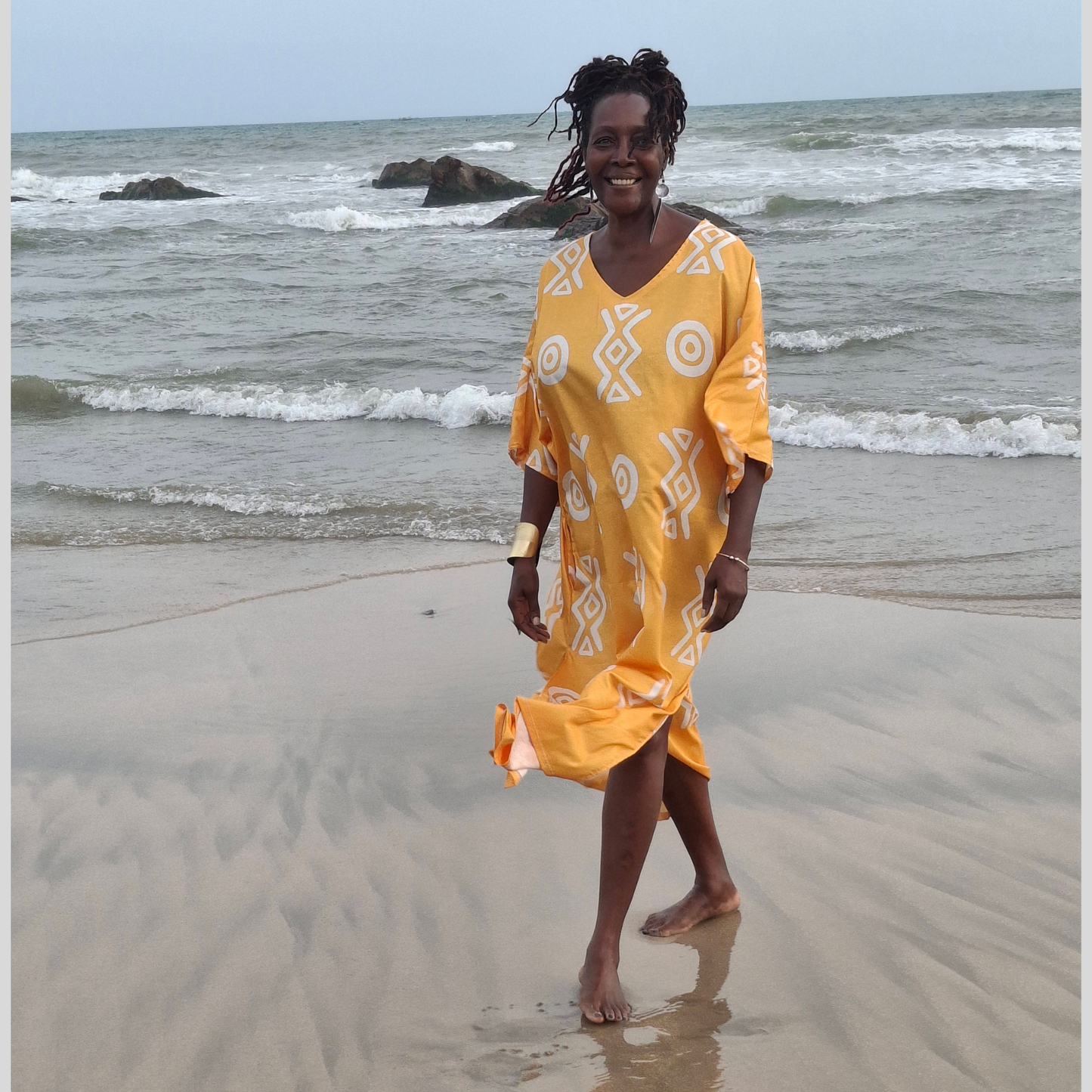 Midi Kaftan | Kemet Angles Savanna | Conscious Fashion | Kinky Nomad