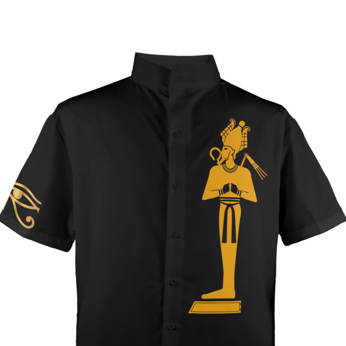 Osiris Shirt | Men's Egyptian God High Collar Shirt | Kemet Collection | Kinky Nomad