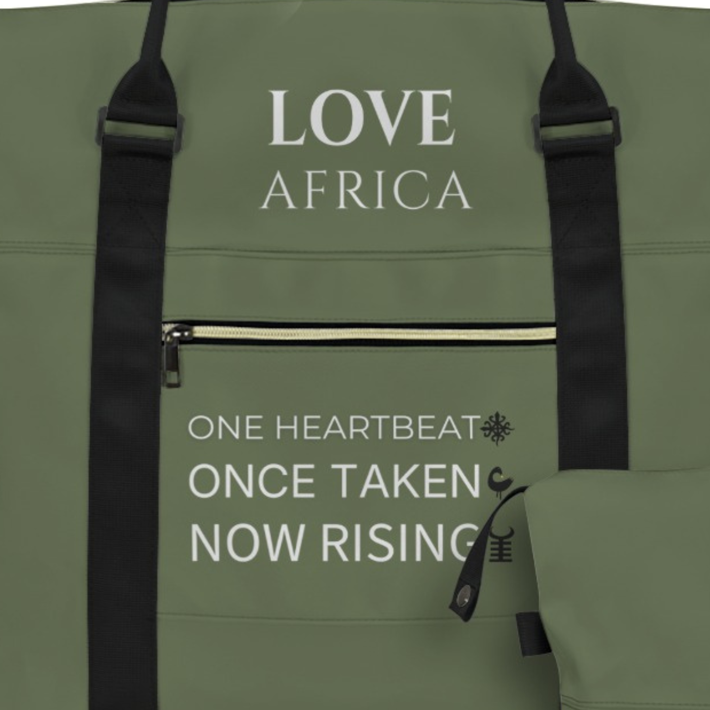 Large Duffel Bag | Afrika for Afrikans Ghana Love Africa | Kinky Nomad