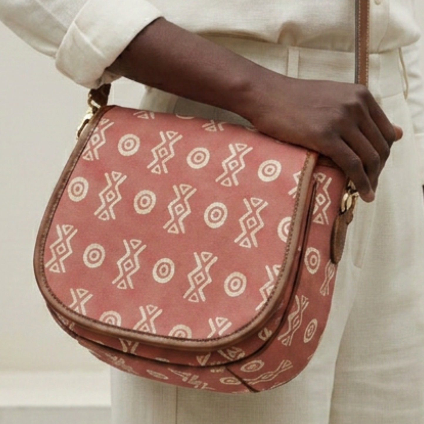 Crossbody Saddle Bag | Angles Savanna Kemet Ghana | Kinky Nomad