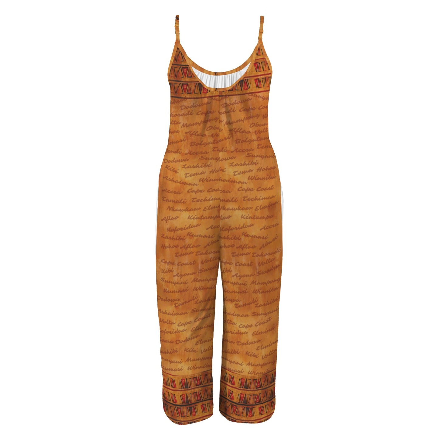 African Print Wide Leg Jumpsuit | Ghana Inspired | Kinky Nomad