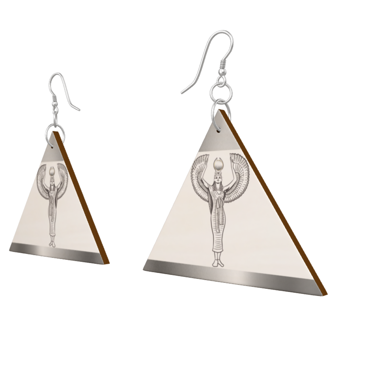 Silver Goddess Isis Triad