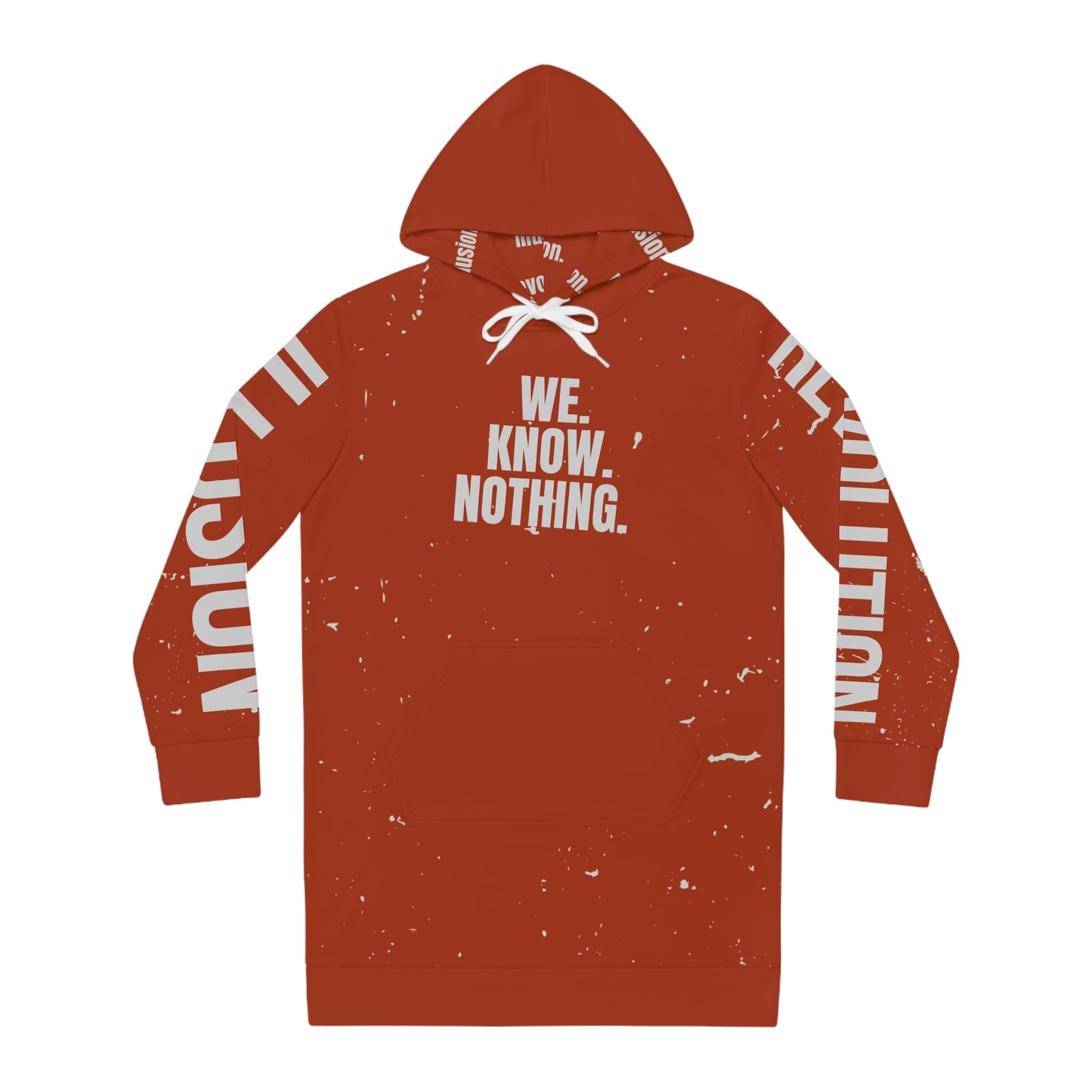 We Know Nothing Hoodie Dress – Women’s Empowerment Streetwear