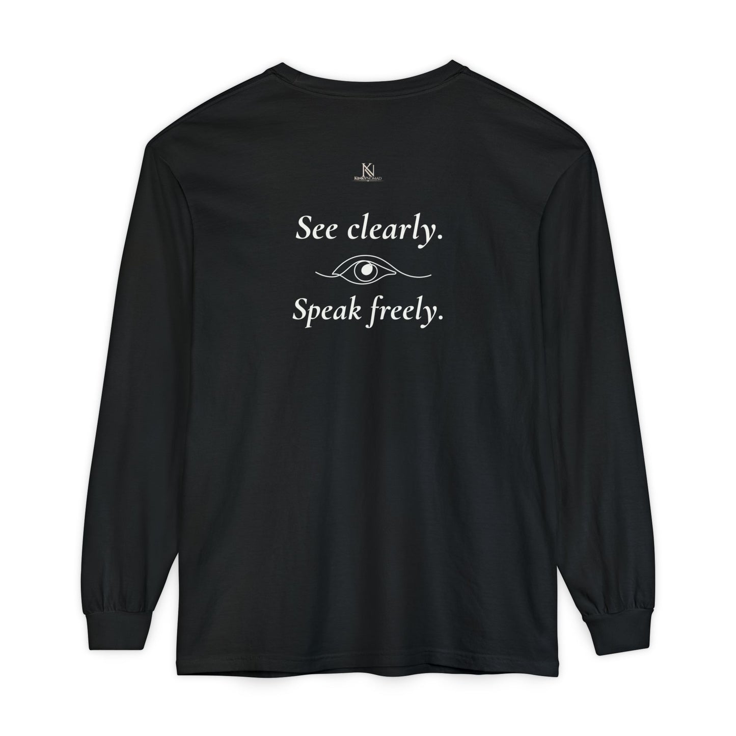 The Veil Has Lifted Unisex Long Sleeve T-Shirt – Speak Freely Statement Tee